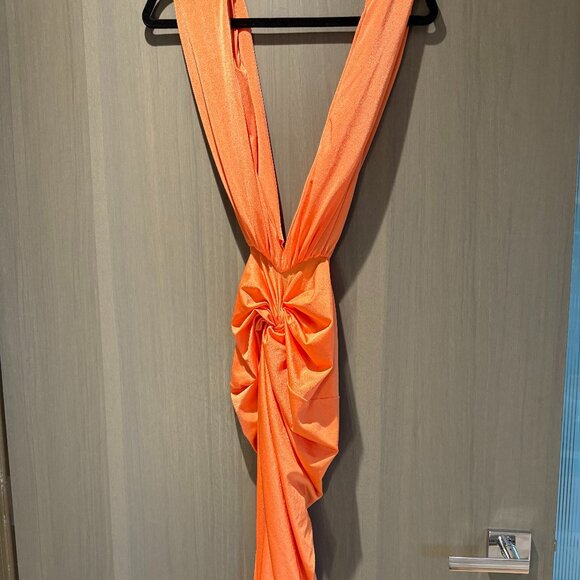 Orange Baobab Nia Dress Orange Size Small - Picture 1 of 5
